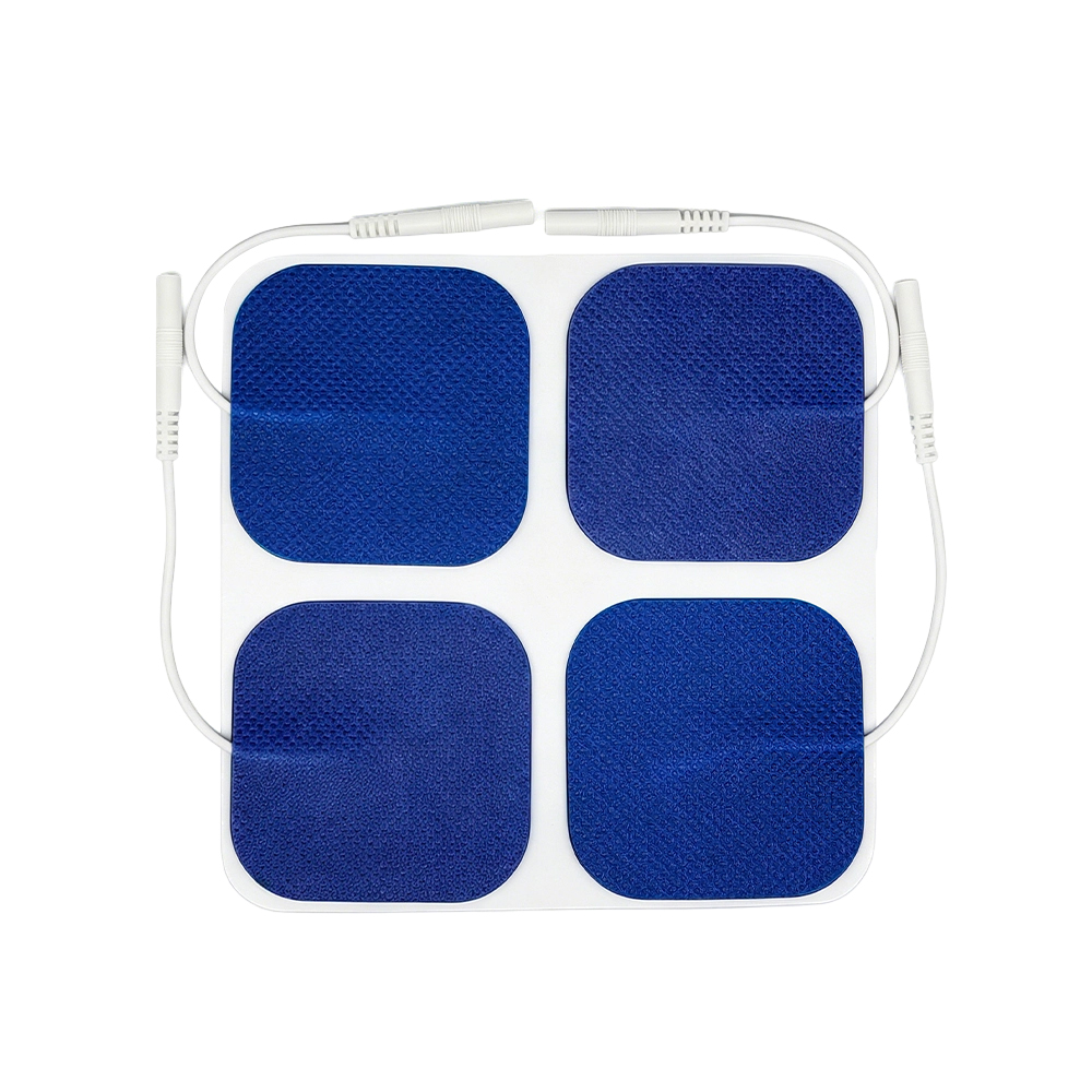 ADVAN 2''*2'' Blue Non-woven Fabric TENS/EMS Electrode Pad 2.0mm Plug-in for Electrotherapy