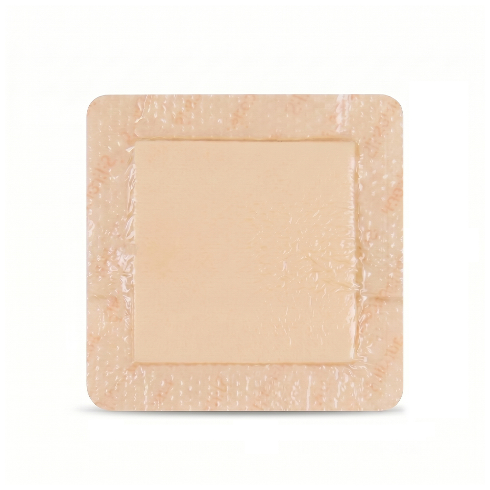 7.5x7.5cm Silicone Bordered Foam Dressing