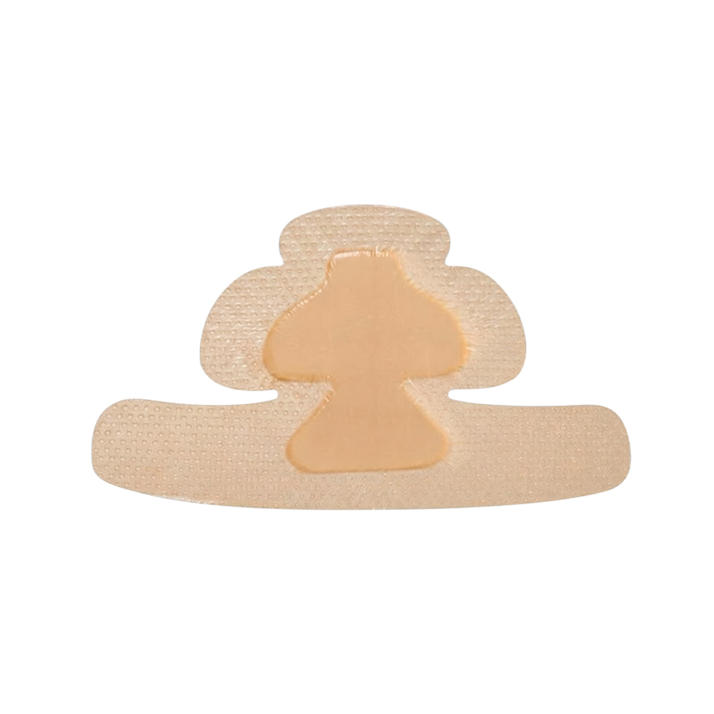 Heel-Shaped Silicone Bordered Foam Dressing