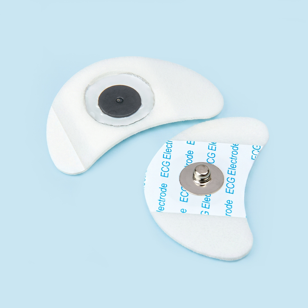 26*42mm Disposable Crescent ECG Electrodes
