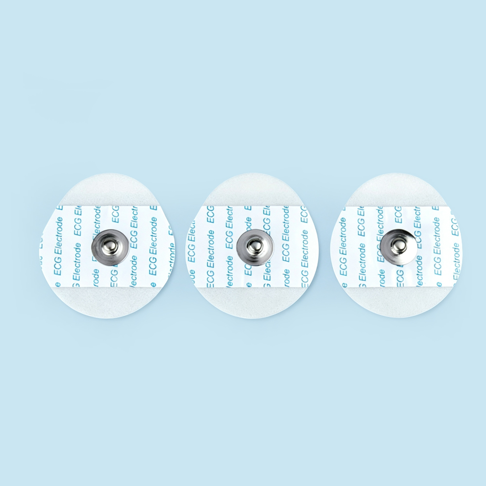 36*40mm Disposable Teardrop Foam ECG Electrodes