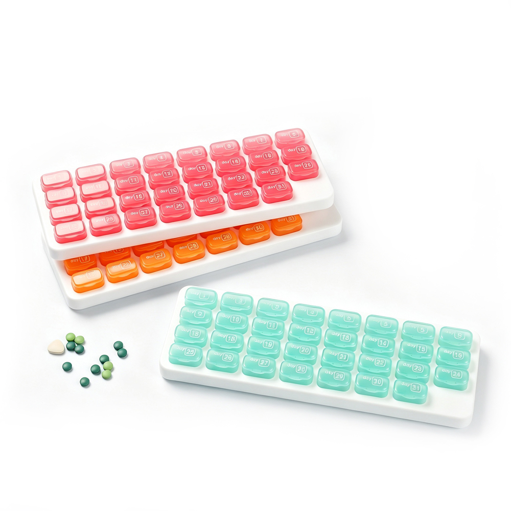 31-Day Keyboard-Style Pill Box