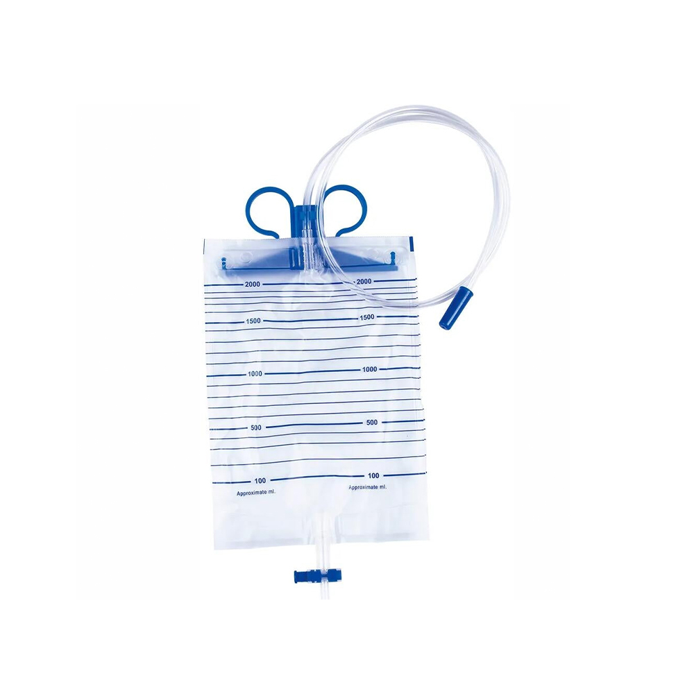 1000ml/1500ml/2000ml Premium Medical Grade Urine Bag with Plastic Hangers