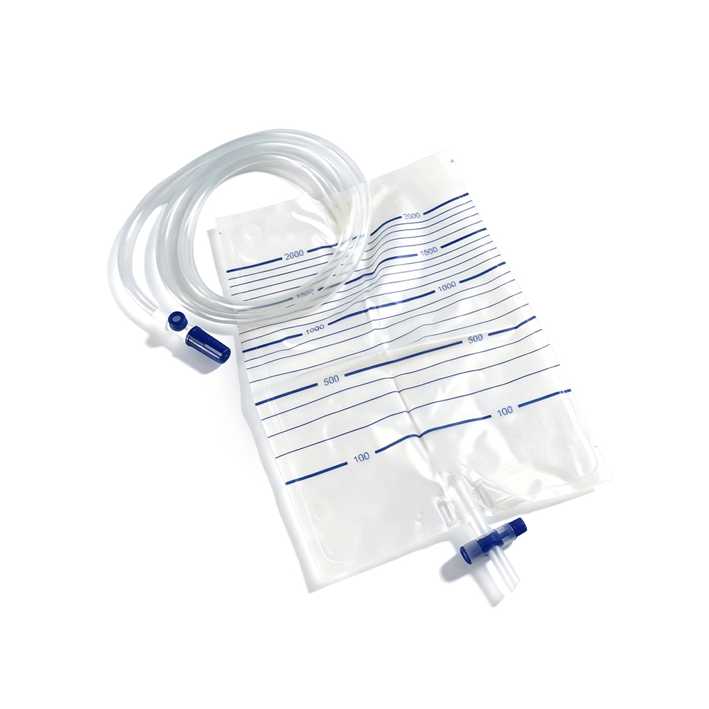 Premium 2000ml Medical Grade PVC Urine Bag with Sampling Port & Extra-Wide Tubing