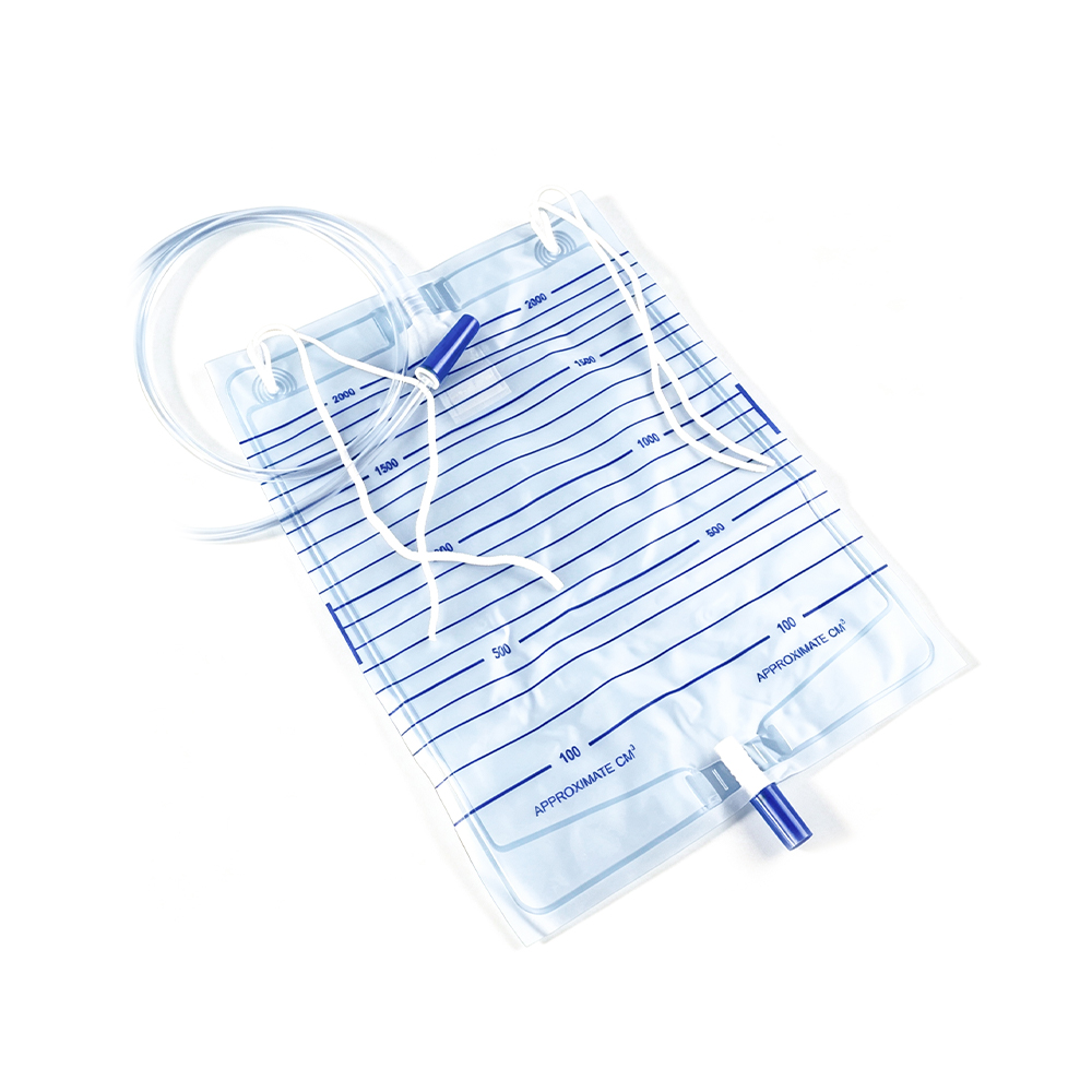 Universal Fit 1000ml-2000ml Medical Grade Urine Bag with Nylon Tie