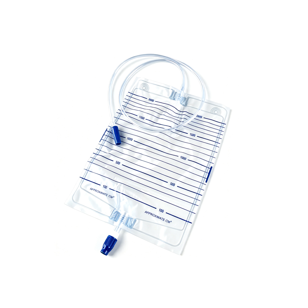 1000ml/1500ml/2000ml Precision Medical Grade Leak-Proof Design Urine Bag with Screw Valve
