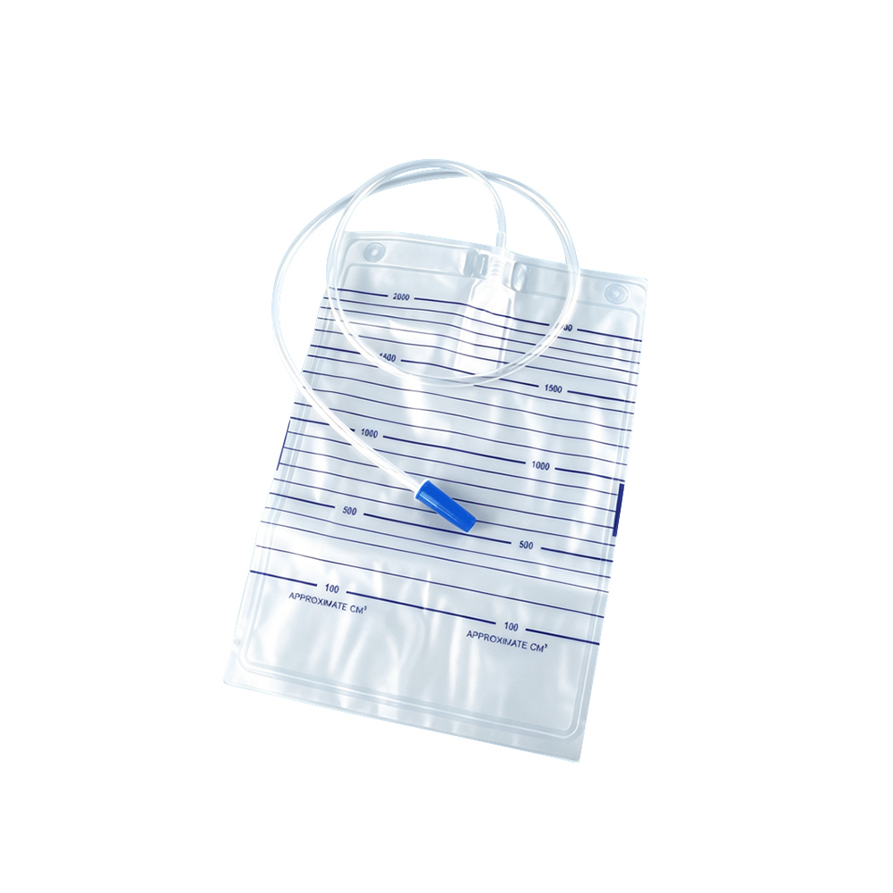 1000ml/1500ml/2000ml Sterile Options Medical Grade Non-Toxic PVC Urine Bag without Valve